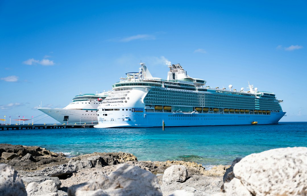 Cruise ship docked at a port for cruise transfer services