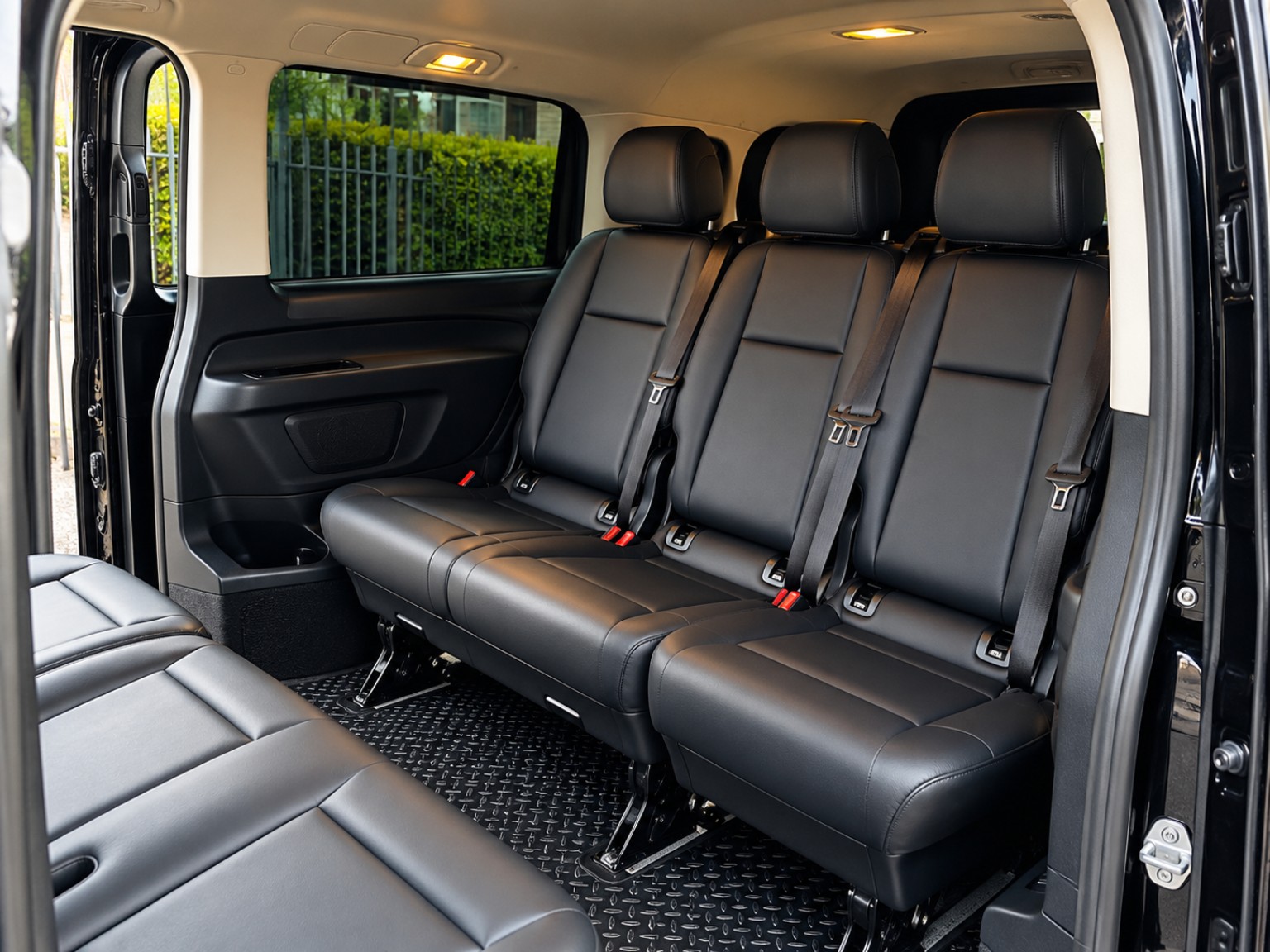 Clean passenger interior of Raz Private Hire 8 seater vehicle